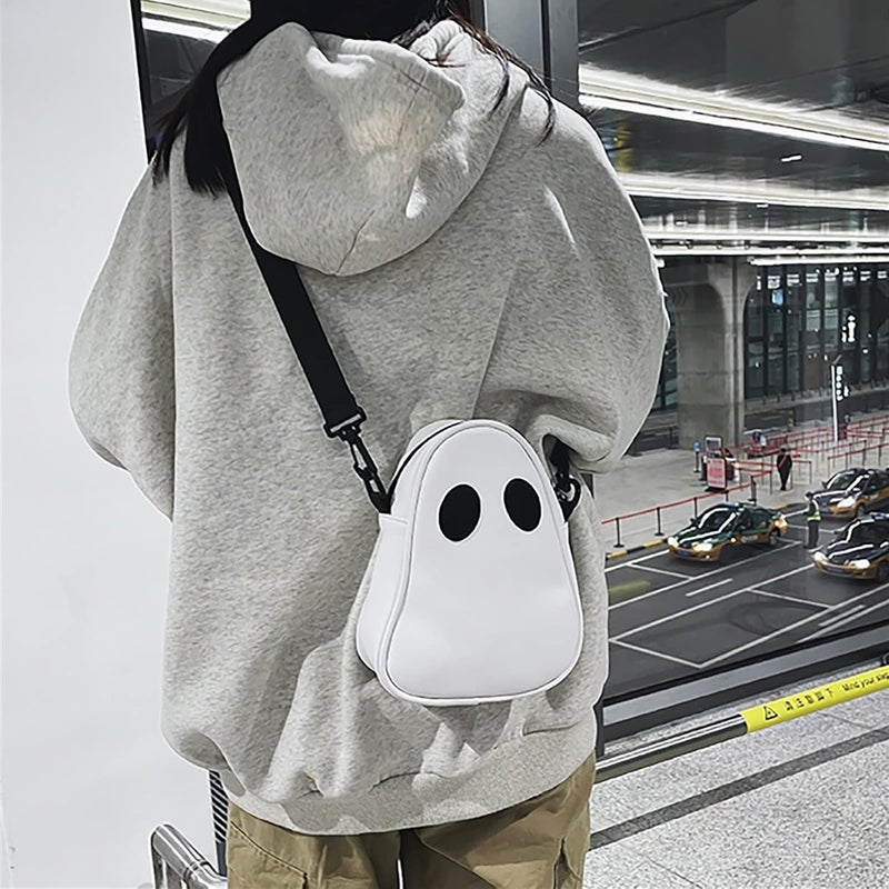 POYIPI Halloween Purse Novelty Ghost Purse for Women Men Cute Crossbody Bag Satchel Bag Novelty Shoulder Bag - Image 3